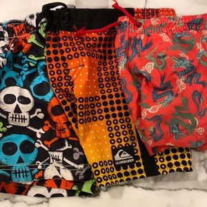 Boys size 3-4 swim trunk bundle